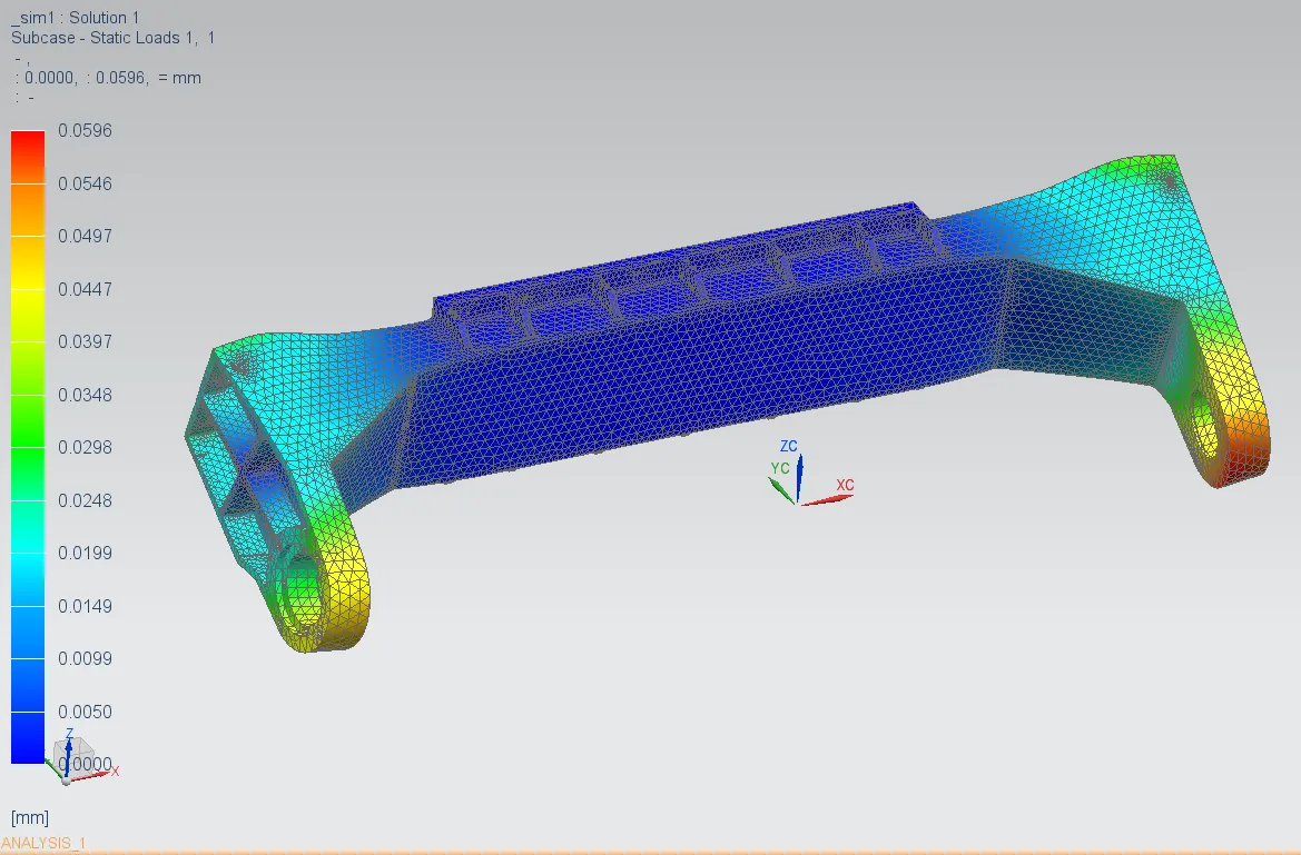 Overall Deformation Analysis of Swing Arm