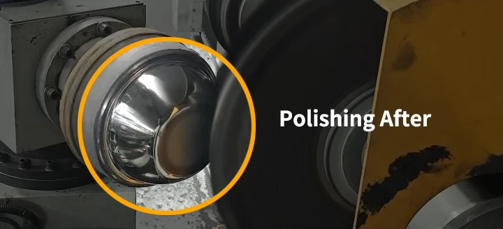 Multi-Head CNC Cookware Exterior Polishing Machine Running After
